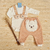 Conjunto Bebê Body e Calça Bumbum Urso Joy - Bege - comprar online