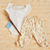 Conjunto Bebê Body e Calça Bordado Floral Diana - Marfim - loja online