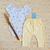 Conjunto Bebê Body e Calça Suedine Patinho River - Amarelo - Novo Bebê | Loja Roupa de Bebê Online, Enxoval de Bebê, Presentes