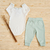 Conjunto Bebê Body e Calça Algodão Egípcio Bordado Bosque Bruno - Verde - Novo Bebê | Loja Roupa de Bebê Online, Enxoval de Bebê, Presentes