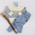 Conjunto Bebê Blusa e Calça Tricot Theo - Azul - Mini Lord