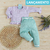 Imagem do Conjunto de Bebê Blusa e Calça Valentina - Lilás com Verde Água