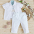 Camisa, Camiseta e Calça Rafael - Branco - Beth Bebê