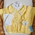 Saída de Maternidade Amarela Tricot 100% Algodão Bordado Marjoríe
