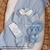 Kit Saída de Maternidade Patinho Gael Azul com 3 Peças Macacão com Body e Manta