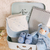 Kit de Presente Bebê Maleta Manta Poá Dots Urso Pong - Azul - comprar online