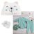 Kit de Presente Bebê Banho Abraço de Urso Pong - Branco com Verde Água na internet