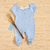 Macacão Bebê Malha Tricot Bordado Cavalinho Allan - Azul na internet