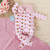 Macacão Bebê Plush Com Ziper Ursa Dora - Rosa