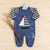 Kit Saída de Maternidade Marinheiro Mike com 3 Peças Macacão com Body e Manta Azul Jeans - comprar online