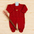 Kit Saída de Maternidade Vermelha Jennifer com 3 Peças Macacão com Body e Manta na internet