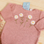 Macacão Bebê Tricot Margaridas Sarah - Rosê - comprar online