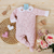 Kit Saída de Maternidade Ursa Encantada Rosa Tricot com 3 Peças Macacão com Body e Manta - comprar online