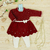 Conjunto Vestido e Meia Calça Tricot Casinha de Abelha Zoey - Vermelho