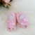 Sapatinho Bebê Bico de Pérolas e Flores Rococó Frin - Rosa na internet