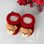 Sapatinho de Tricot Urso - Vermelho - comprar online