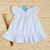 Vestido Bebê Batizado com Renda e Bordado Rosas Serena - Branco - loja online