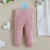 Conjunto de Bebê Vestido e Meia Calça Tricot Pontilhado Chamel - Branco com Rosê - loja online