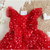 Vestido de Festa Poá Infantil Amanda - Vermelho - Petit Cherie - comprar online
