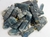 Colar Lamina Cianita Azul Mineral Natural Prateada - comprar online