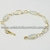 05 Pulseira Navete Ranhurado Pedra da Lua Dourado ATACADO - buy online