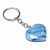 Chaveiro Coração Quartzo Azul Natural Pedra da Cura Emocional - comprar online