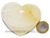 Coração Hematoide Amarelo Natural Presente Ideal Cod 116032