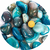 1kg Ágata Tom Verde azulado Pedra Rolada G 40 mm na internet