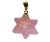 Colar Merkaba Pedra Quartzo Rosa Presilha e Pino Dourado - buy online