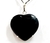 Colar Coração Obsidiana Negra Garra Prata 950