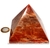 Pirâmide GRANDE Pedra Aragonita Vermelha Natural Queops 119034 - comprar online