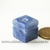 Pingente Pedra Cubo Quartzo Azul Difusor Aromaterapia Ranhurado - Distribuidora CristaisdeCurvelo