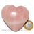 Coração Pedra Quartzo Rosa Natural Pedra do Amor Cod 134067