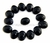 Gema Oval Obsidiana Negra cabochao 1ct 8mm REFF GO2743
