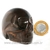 Crânio Fumê Pedra Lapidado Manualmente Artesanal Cod 126143