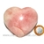 Coração Pedra Quartzo Rosa Natural Pedra do Amor Cod 134058 - comprar online