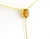 Colar Gravata Pedra Citrino Gema Natural Dourado - buy online