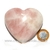 Coração Pedra Quartzo Rosa Natural Pedra do Amor Cod 134060