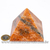 Pirâmide GRANDE Pedra Calcita Laranja Natural Queops cod 120743