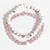 Pulseira Pedra Howlita e Quartzo Rosa Para Casal Bolinha 6mm - buy online