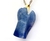 Colar Anjo Pedra Quartzo Azul Natural Montagem Pino Dourado na internet