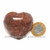 Coração Pedra Quartzo Jiboia Natural Lapidação manual Cod 118987
