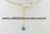Maxxi Colar 3 Pedra Natural Agata Azul Montagem Dourado - comprar online
