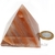 Piramide Aragonita Vermelha Pedra Natural Medidas Baseada em Queops Cod 128396
