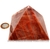 Pirâmide GRANDE Pedra Aragonita Vermelha Natural Queops 119025
