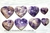 10 Coração Pedra Chevron Extra Natural 4.7 a 6.5cm ATACADO
