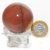 Esfera Quartzo Vermelho Natural Bola Lapidado Cod 126611