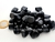 Obsidiana Negra Rolado tamanho Medio Pacotinho 200 Gr