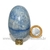 Ovo Pedra Quartzo Aventurina Azul Natural Garimpo Cod 128593