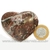 Coração Pedra Quartzo Jiboia Natural Lapidação manual Cod 126888